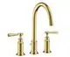 AXOR-HG-AXOR-Montreux-3-Loch-Waschtischarmatur-180-mit-Hebelgriffen-und-Zugstangen-Ablaufgarnitur-Brushed-Brass-16514950 gallery number 1
